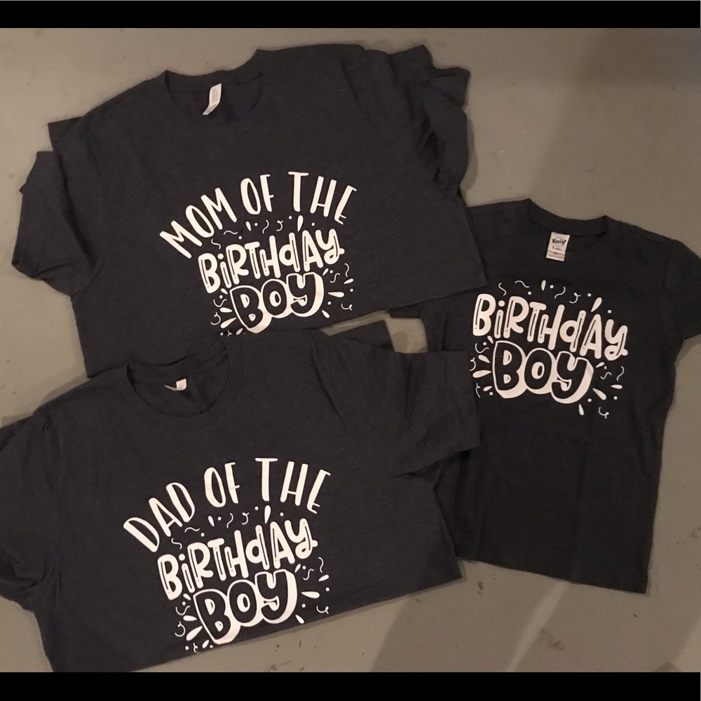 Family birthday shirts